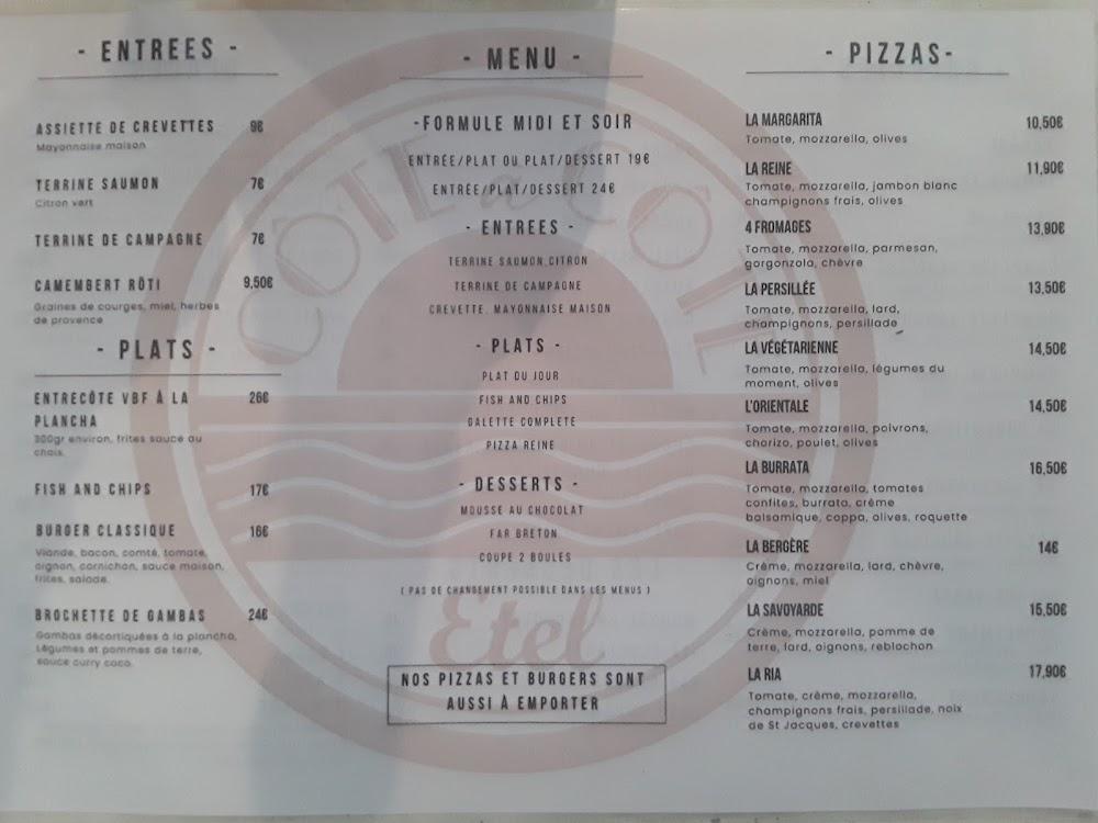 Côte à Côte - Menu Image 1